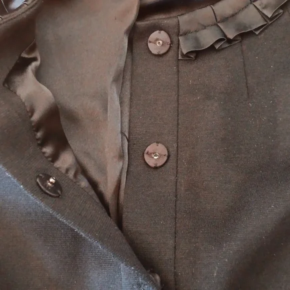 Tahari Snap-Front Ribbon-Trim Blazer ■ Size 10 - Picture 4 of 15